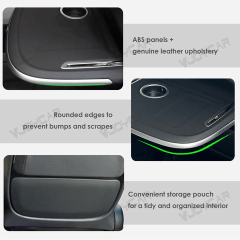 For Tesla Model 3 Y YL X Seat Back Foldable Table Tray Option Electric Auto Fold Colorful Ambient Light