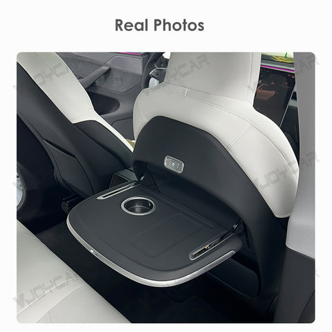 For Tesla Model 3 Y YL X Seat Back Foldable Table Tray Option Electric Auto Fold Colorful Ambient Light