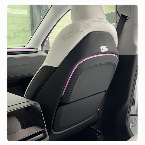 For Tesla Model 3 Y YL X Seat Back Foldable Table Tray Option Electric Auto Fold Colorful Ambient Light