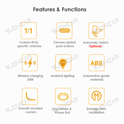 For Tesla Model 3 Y YL X Seat Back Foldable Table Tray Option Electric Auto Fold Colorful Ambient Light