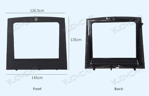 for Tesla Cybertruck Smart Electric Sunshade Roof Auto Electric Button Control Voice Control Rainbow LED Ambient Lights