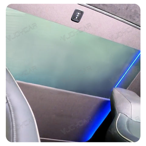 for Tesla Cybertruck Smart Electric Sunshade Roof Auto Electric Button Control Voice Control Rainbow LED Ambient Lights