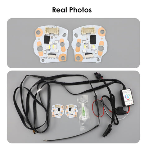 For Tesla Model 3 Highland 2023+ Headlight Daytime Running Light Updated Colorful Lights GT Racing DRL LED Module Upgrade