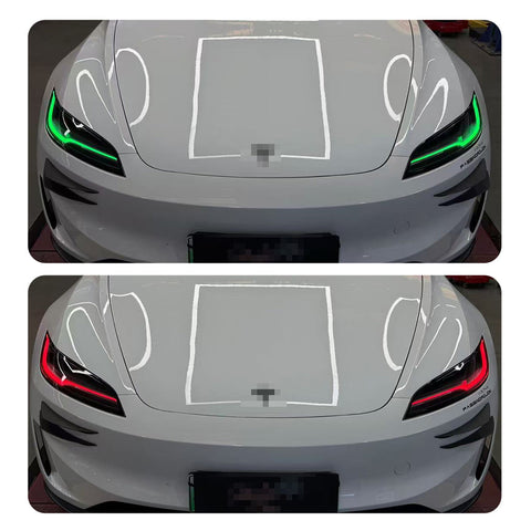 For Tesla Model 3 Highland 2023+ Headlight Daytime Running Light Updated Colorful Lights GT Racing DRL LED Module Upgrade
