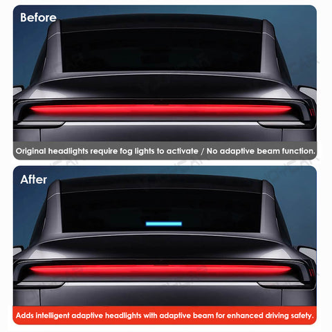 for Tesla Model 3 Highland Model Y Juniper Smart Blue Light Full Self-Driving FSD Enhanced Autopilot Driving AP Back Windshield Light Two Side Camera Indicator Lights