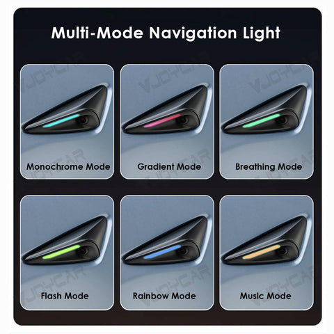 for Tesla Model 3 Highland Model Y Juniper Smart Blue Light Full Self-Driving FSD Enhanced Autopilot Driving AP Back Windshield Light Two Side Camera Indicator Lights
