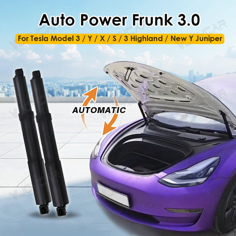 Power Frunk Auto Electric Frunk Front Gate For Tesla Model Y 3 X S 3-Highland Automatic Soft Close Open Modified Open Lifting Closer