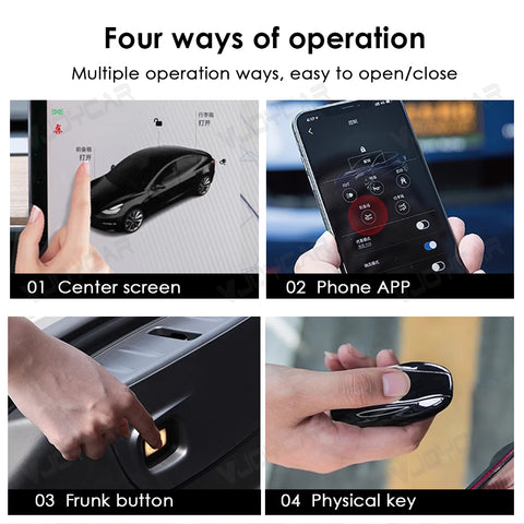 Power Frunk Auto Electric Frunk Front Gate For Tesla Model Y 3 X S 3-Highland Automatic Soft Close Open Modified Open Lifting Closer