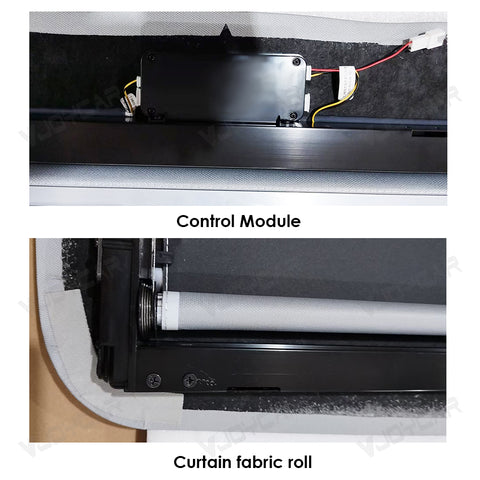 for Tesla Model 3 and Model 3 Highland Auto Electric Sunshade Retractable Glass Roof Shade Voice + Button Easy Control