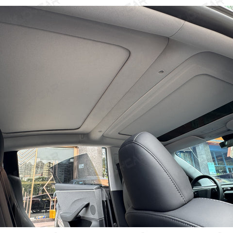 for Tesla Model 3 and Model 3 Highland Auto Electric Sunshade Retractable Glass Roof Shade Voice + Button Easy Control