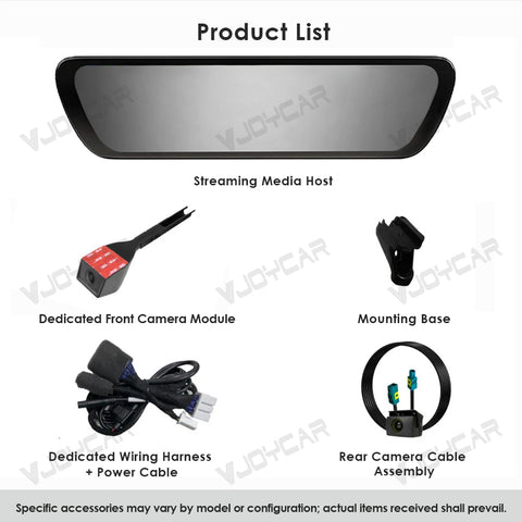 for Tesla Model 3 / Y / 3 Highland / Y Juniper Streaming Media Recorder Smart Rearview Mirror HD Display
