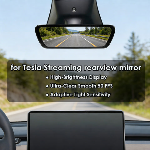 for Tesla Model 3 / Y / 3 Highland / Y Juniper Streaming Media Recorder Smart Rearview Mirror HD Display