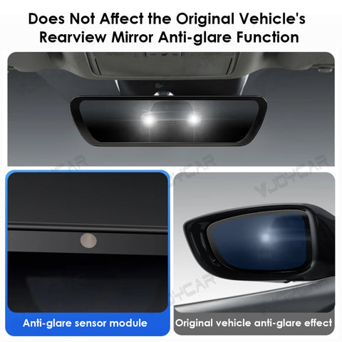 for Tesla Model 3 / Y / 3 Highland / Y Juniper Streaming Media Recorder Smart Rearview Mirror HD Display