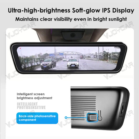 for Tesla Model 3 / Y / 3 Highland / Y Juniper Streaming Media Recorder Smart Rearview Mirror HD Display