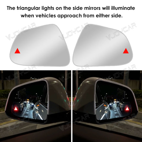 for Tesla Model 3 Y 3 Highland Y Juniper Rearview Mirror Blind Spot BSD Monitoring System Mirror Replacement Easy Installation