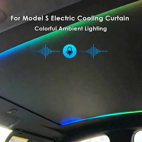 for Tesla Model S Auto Electric Sunshade Roof Starry Shade