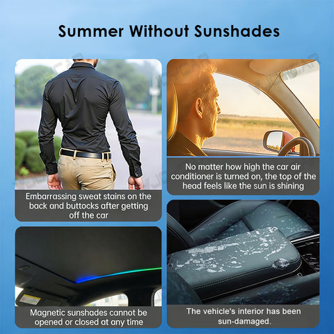 for Tesla Model S Auto Electric Sunshade Roof Starry Shade