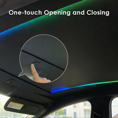 for Tesla Model S Auto Electric Sunshade Roof Starry Shade