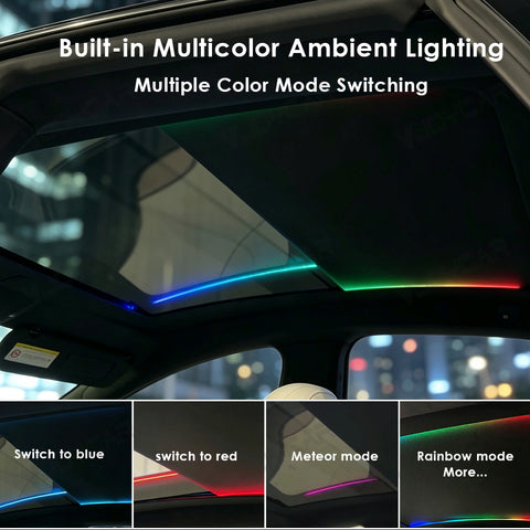 for Tesla Model S Auto Electric Sunshade Roof Starry Shade