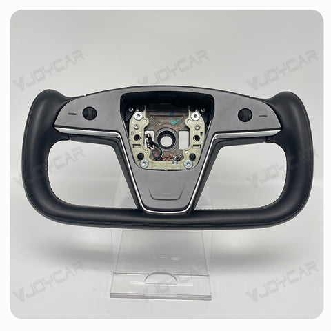 For Tesla Model X Model S Yoke Steering Wheel Pre-built Scroll Button Heating Cable Panel Horn Support Horn Icon On Airbag