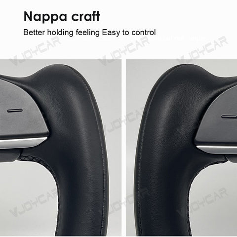For Tesla Model X Model S Yoke Steering Wheel Pre-built Scroll Button Heating Cable Panel Horn Support Horn Icon On Airbag