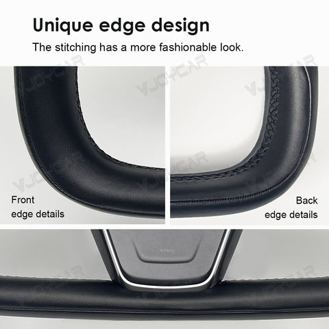 For Tesla Model X Model S Yoke Steering Wheel Pre-built Scroll Button Heating Cable Panel Horn Support Horn Icon On Airbag