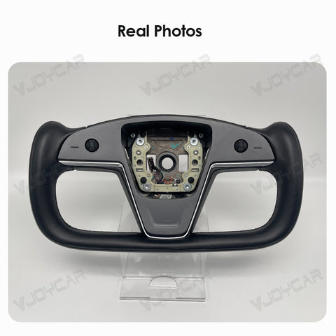 For Tesla Model X Model S Yoke Steering Wheel Pre-built Scroll Button Heating Cable Panel Horn Support Horn Icon On Airbag