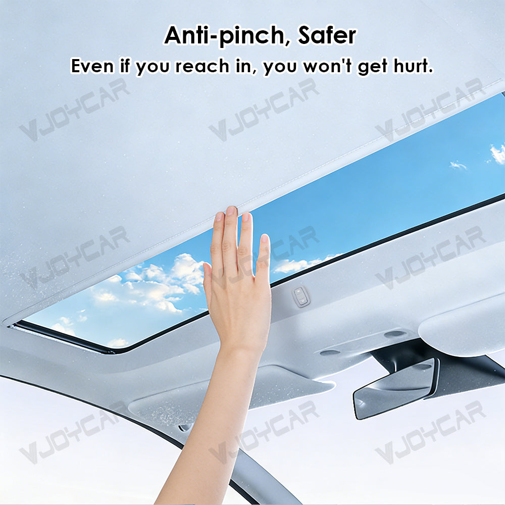 tesla model y auto roof anti pinch