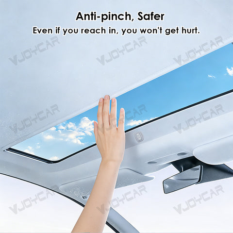 tesla model y auto roof anti pinch