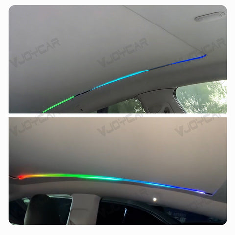 tesla model y auto roof ambient light dynamic real photo 