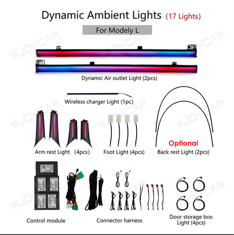 for Tesla Model YL Dynamic Ambient Light Y L 2026+