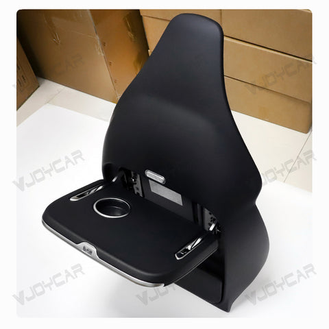 For Tesla Model YL Seat Back Foldable Table Integrated All in One Leather Cover One Button To Open and Fold