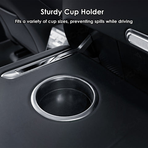 For Tesla Model YL Seat Back Foldable Table Integrated All in One Leather Cover One Button To Open and Fold