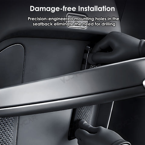 For Tesla Model YL Seat Back Foldable Table Integrated All in One Leather Cover One Button To Open and Fold