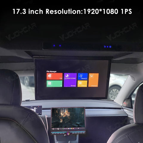 for Tesla Model Y Juniper ModelY Roof TV Entertainment Display Screen 17.3inch WiFi