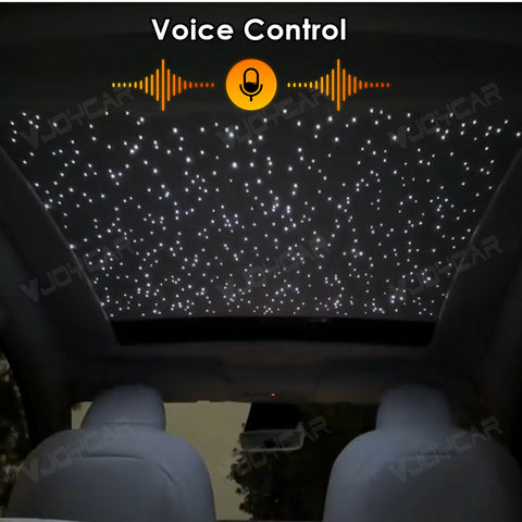 for Tesla Model Y Model Y Juniper Auto Electric Starry Sunshade Roof LED Ambient Light Voice Control