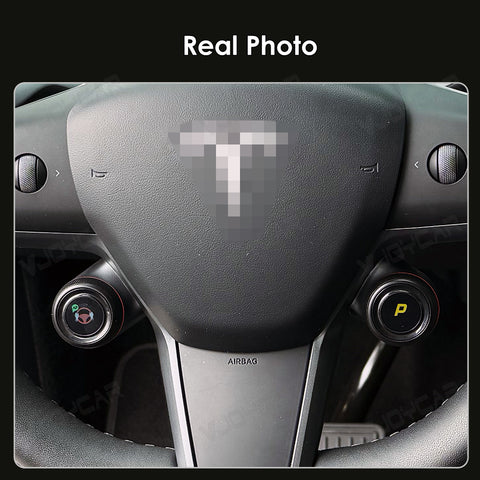 For Tesla Model Y Steering Wheel Button Knobs Physical Switch Door Open Mirror Folding 2021 - 2024