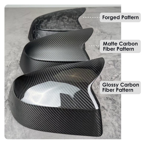 for Tesla New Model Y Juniper YL Performance Ox Horn Dry Carbon Fiber Rearview Mirror Housing Cover