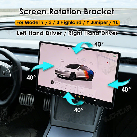 For Tesla Center Navigation Display Screen Bracket Tilt Rotating Holder Swivel Mount Keep Original Height