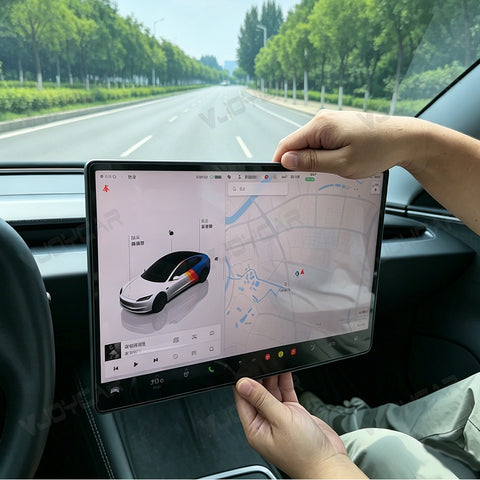 For Tesla Center Navigation Display Screen Bracket Tilt Rotating Holder Swivel Mount Keep Original Height