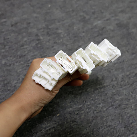 OBD AMD CAN Cable Socket 1 to 6 Splitter Plug Adapter Right Front Door A-pillar Trim Under Rear Conditioner For Tesla Model 3 Model Y