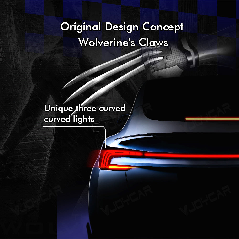 for Tesla Model 3 Highland Full Width Taillight Rear LED Lamp Brake Light Turning Signal Lights Uprade