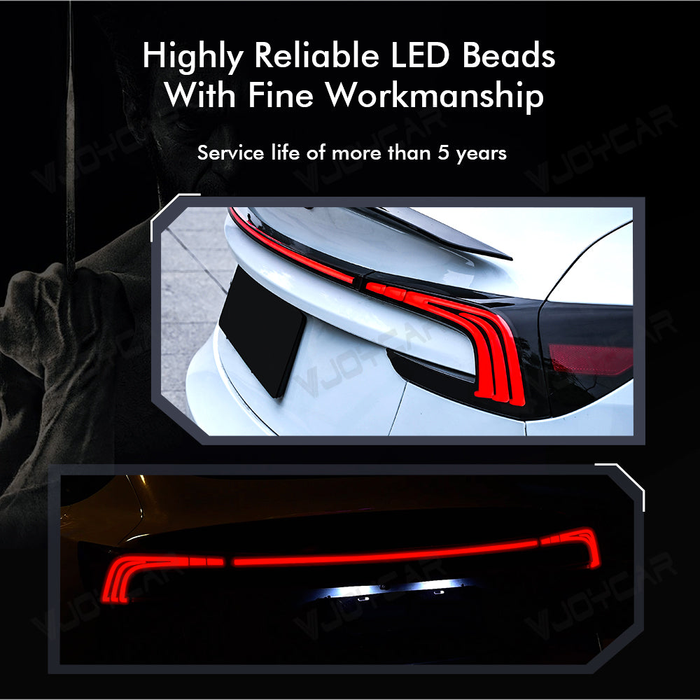 for Tesla Model 3 Highland Full Width Taillight Rear LED Lamp Brake Light Turning Signal Lights Uprade