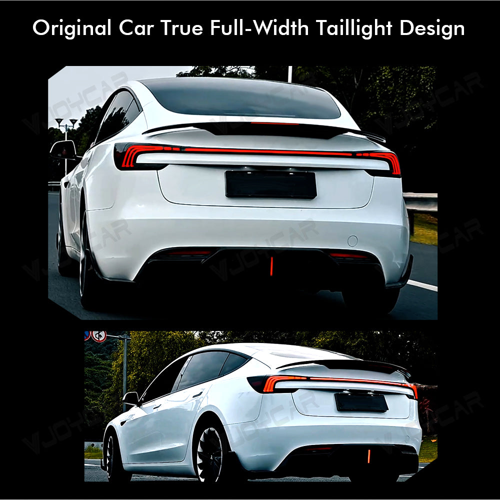 for Tesla Model 3 Highland Full Width Taillight Rear LED Lamp Brake Light Turning Signal Lights Uprade