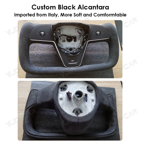 VJOYCAR Hottest Yoke Steering Wheel Handle With Heating Steering With Scroll Yoke 2.0 for Tesla Model 3 Y