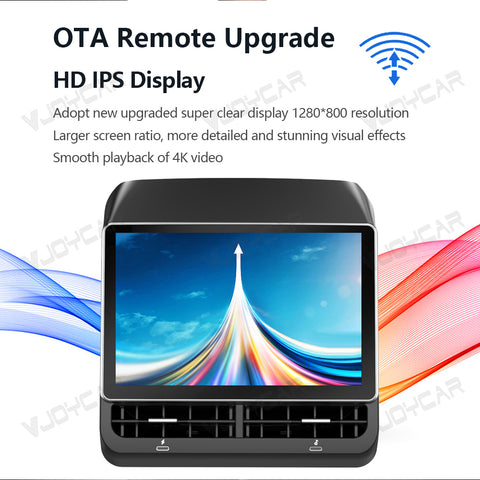 VJOYCAR 8.8inch 4K HD Rear Display for Tesla Model Y 3 WIFI Entertainment Screen Qualcomm Chip Adjustable 4-Direction Airlet