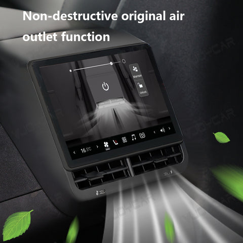 VJOYCAR 8.8inch 4K HD Rear Display for Tesla Model Y 3 WIFI Entertainment Screen Qualcomm Chip Adjustable 4-Direction Airlet