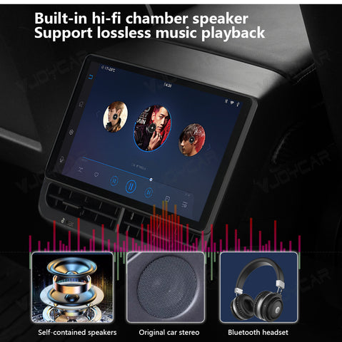 VJOYCAR 8.8inch 4K HD Rear Display for Tesla Model Y 3 WIFI Entertainment Screen Qualcomm Chip Adjustable 4-Direction Airlet