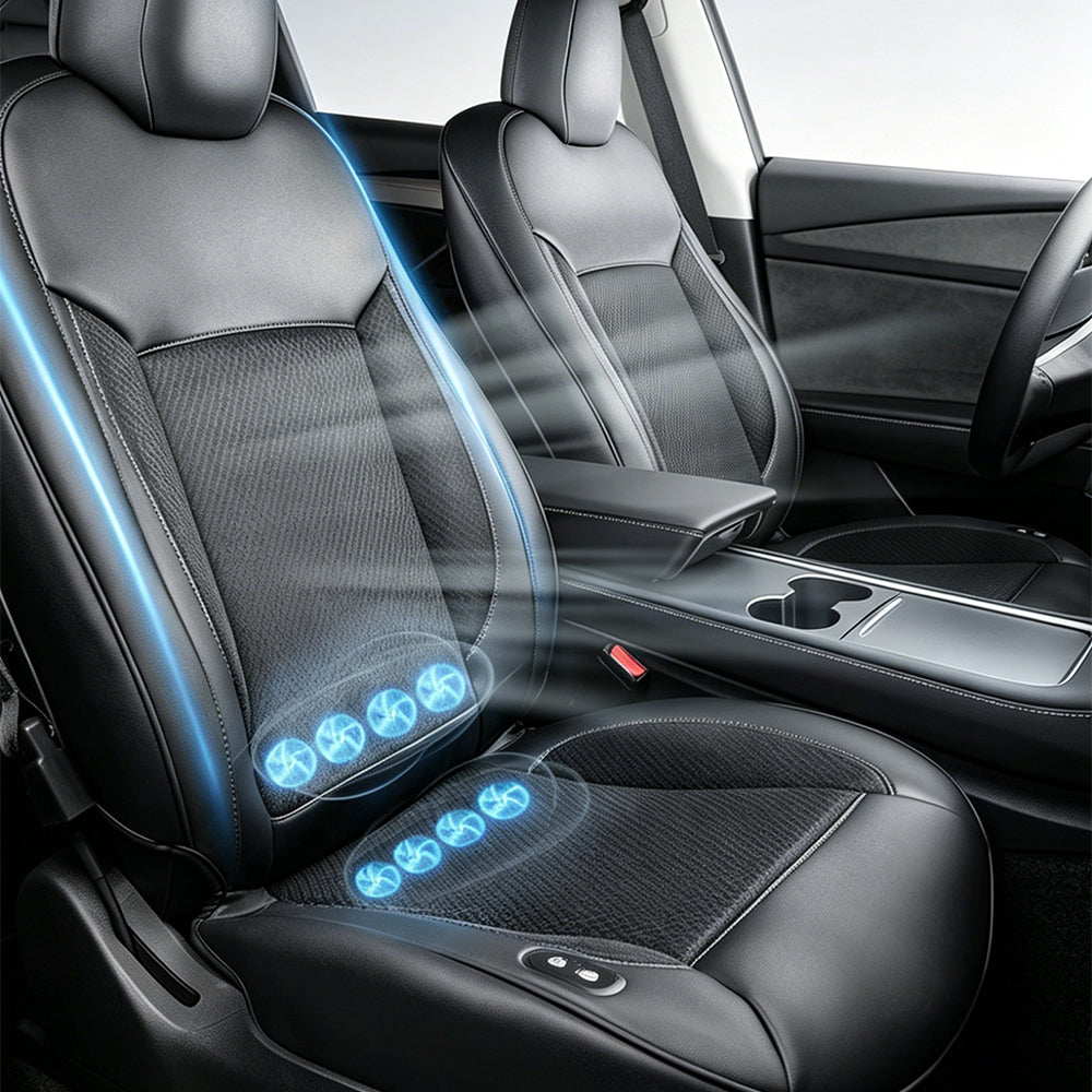 for Tesla Model 3 Y Seat Upgrade Cushion Ventilation Fan Auto On/Off