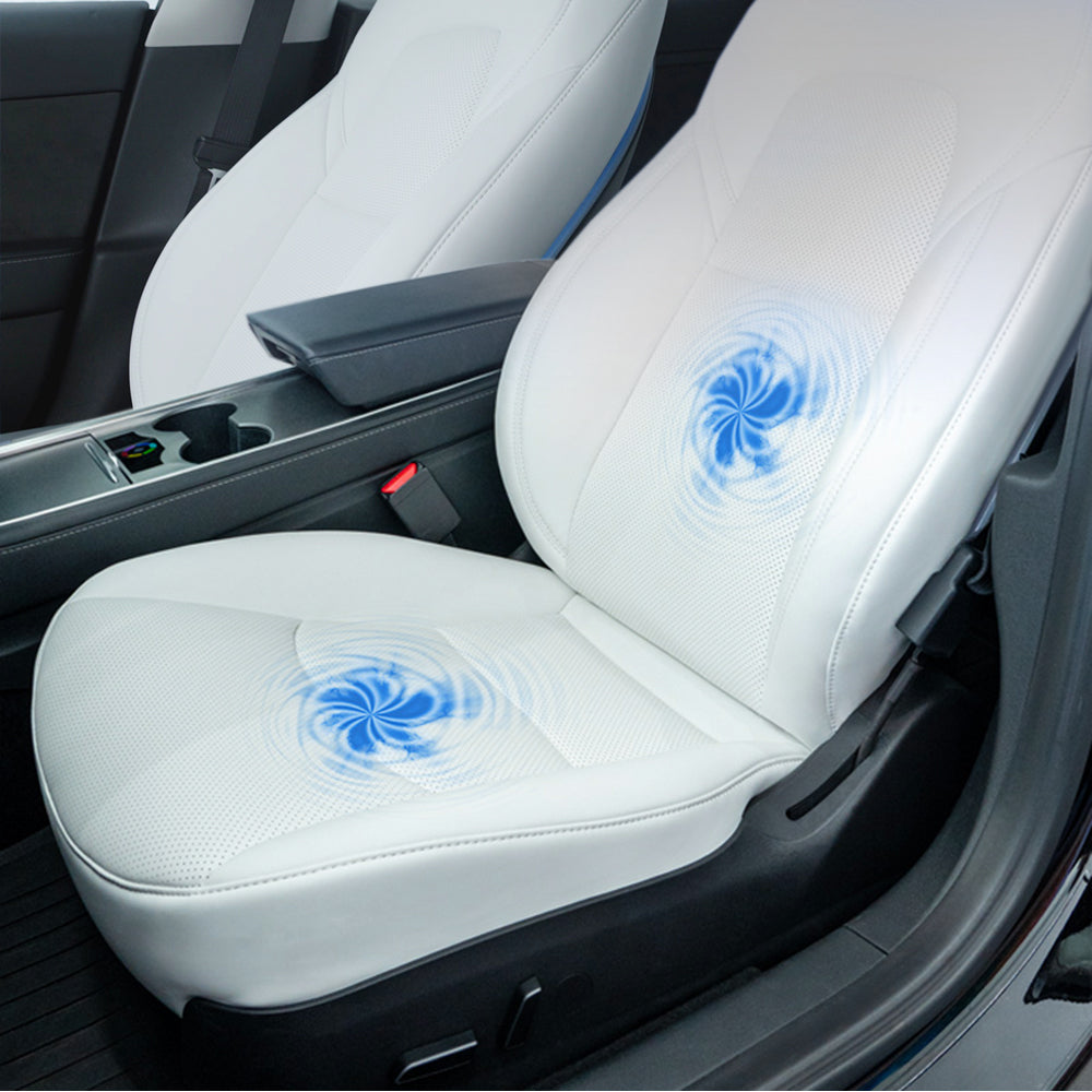 for Tesla Model 3 Y Ventilated Seat Leather Cover Cushion